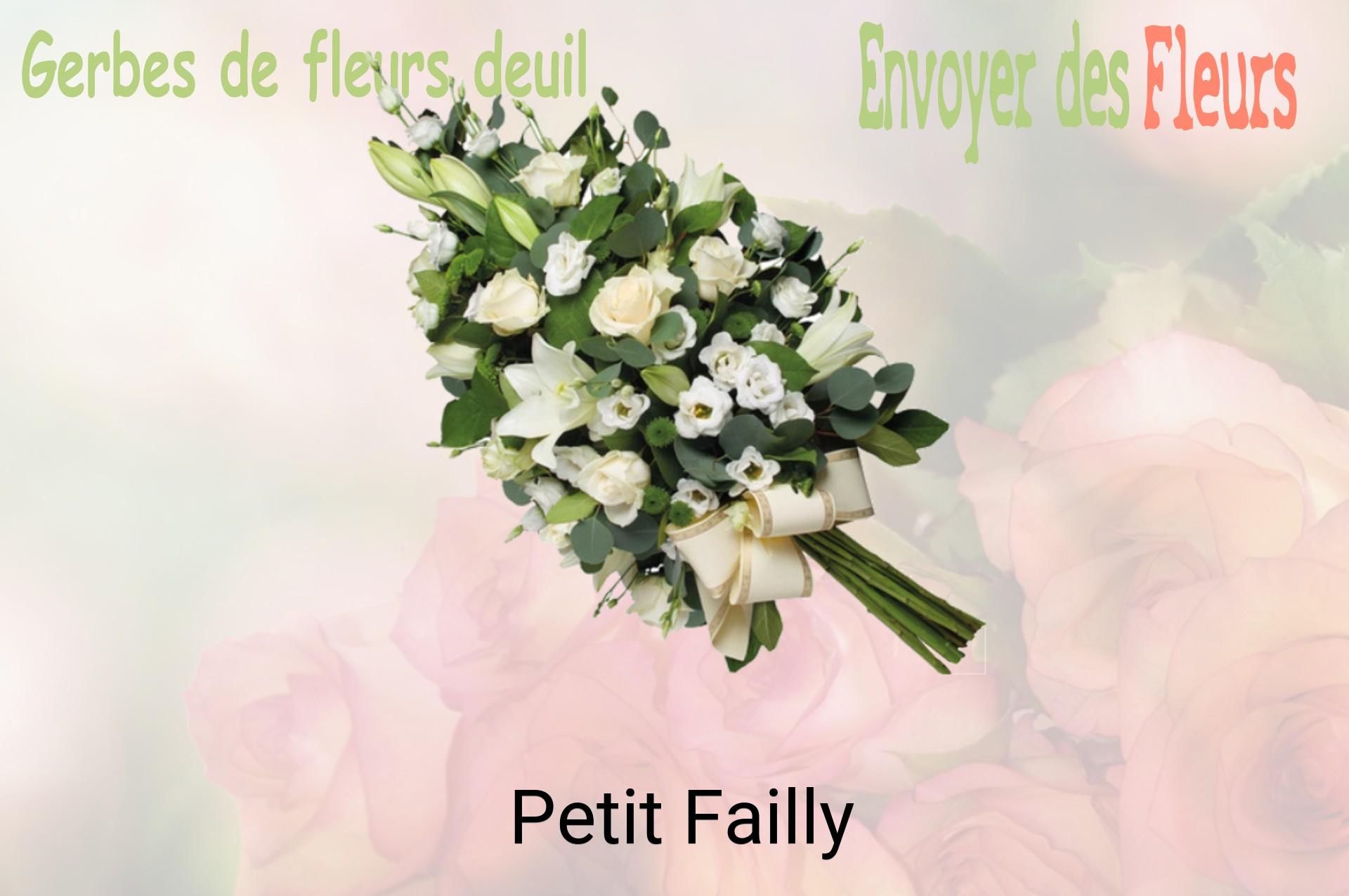 Gerbe de fleurs de deuil livrée à Petit-Failly